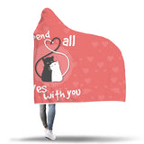 Kitten Love Hooded Blanket - Funny Kitten Shop