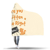 Kitten Right Hooded Blanket - Funny Kitten Shop