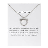 Purrfection Kitten Necklace - Funny Kitten Shop