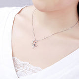 Cat Moon Necklace - Funny Kitten Shop