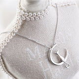 Cat Moon Necklace - Funny Kitten Shop