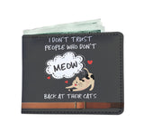 Meow Mens Wallet - Funny Kitten Shop
