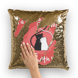Kitten Love ﻿Sequin Cushion Cover - Funny Kitten Shop