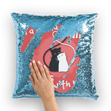 Kitten Love ﻿Sequin Cushion Cover - Funny Kitten Shop