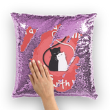 Kitten Love ﻿Sequin Cushion Cover - Funny Kitten Shop