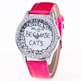 Women Luxury Cat Watch - Funny Kitten Shop