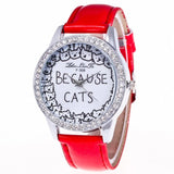 Women Luxury Cat Watch - Funny Kitten Shop