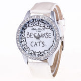 Women Luxury Cat Watch - Funny Kitten Shop