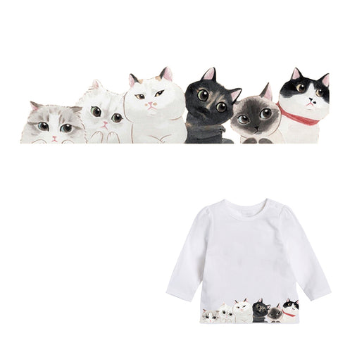 Lovely Cat Kids Clothes Stickers - Funny Kitten Shop