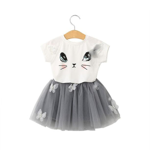 Kitten Girl Skirt Set - Funny Kitten Shop