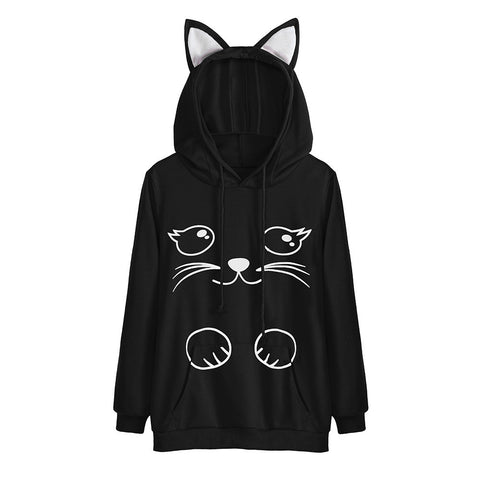 Kitty Ears Hoodie - Funny Kitten Shop